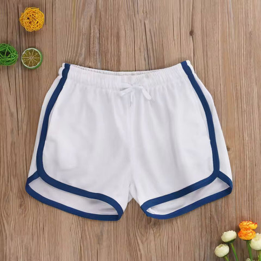 Summer Mens Shorts Gym Elastic High Waisted Sports Running Biker Short Pants Fashion Casual Side Stripe Quick-drying Short Pants