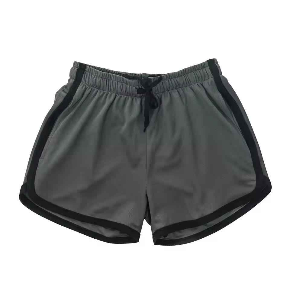 Summer Mens Shorts Gym Elastic High Waisted Sports Running Biker Short Pants Fashion Casual Side Stripe Quick-drying Short Pants